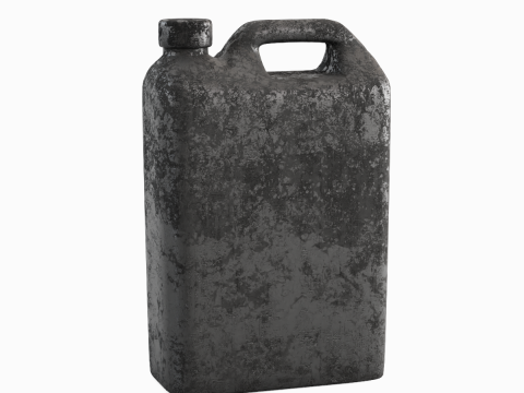 Old Plastic Canister 04 Model 3D
