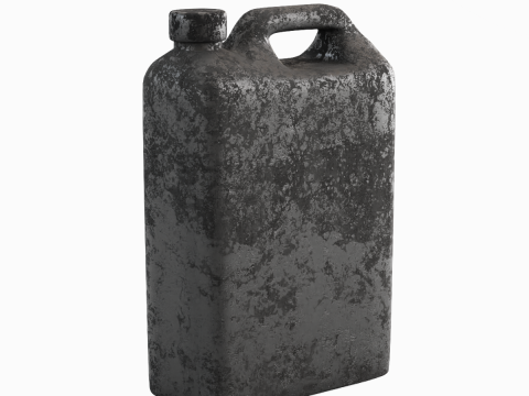 Old Plastic Canister 04 Model 3D