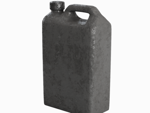 Old Plastic Canister 04 Model 3D