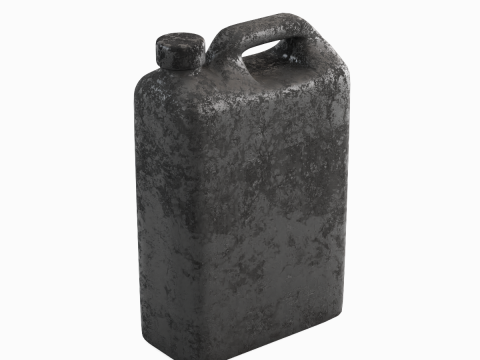 Old Plastic Canister 04 Model 3D