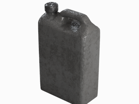 Old Plastic Canister 04 Model 3D
