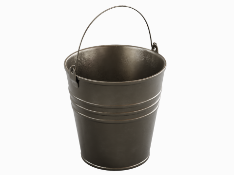 Cobalt Damaged Steel Bucket 3Dモデル