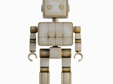Decorative Robot Sculpture 01 Modello 3D