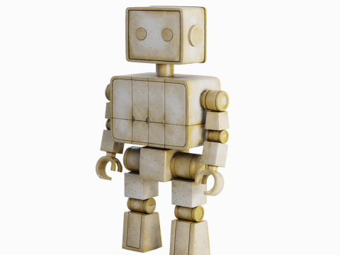 Decorative Robot Sculpture 01 Modello 3D