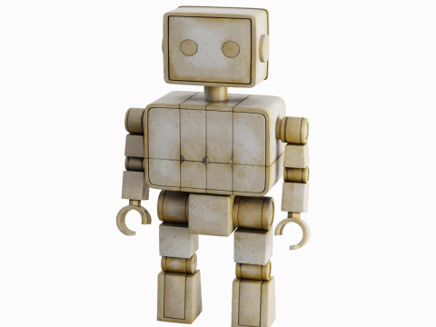 Decorative Robot Sculpture 01 3D Model