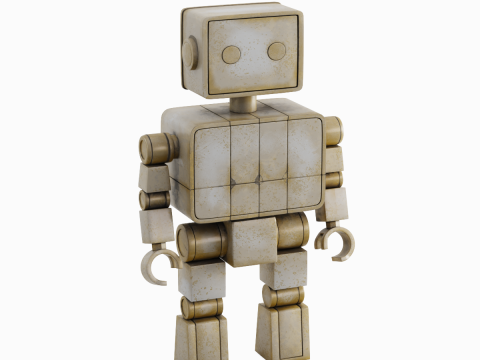 Decorative Robot Sculpture 01 Modello 3D