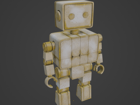 Decorative Robot Sculpture 01 Modello 3D