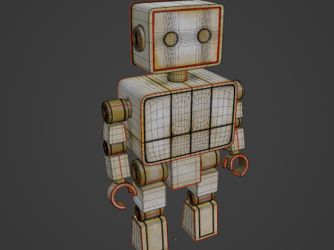 Decorative Robot Sculpture 01 Modello 3D