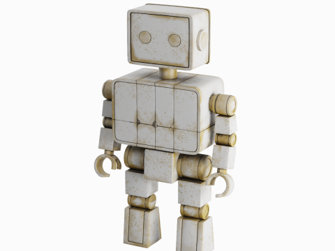 Decorative Robot Sculpture 02 3Dモデル