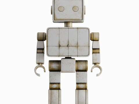 Decorative Robot Sculpture 02 3D Model