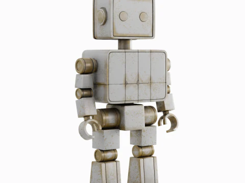 Decorative Robot Sculpture 02 3D Model