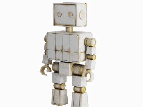 Decorative Robot Sculpture 02 3D Model