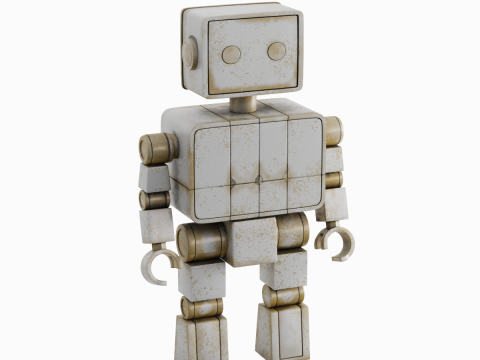 Decorative Robot Sculpture 02 3Dモデル