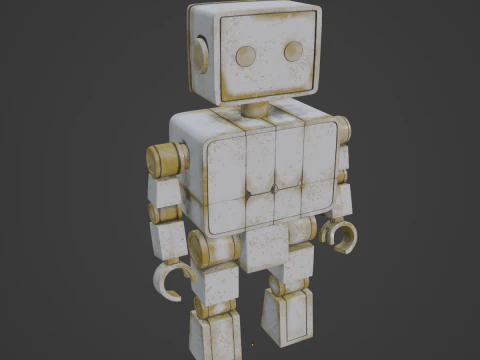 Decorative Robot Sculpture 02 3D Model