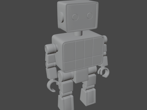 Decorative Robot Sculpture 02 3Dモデル