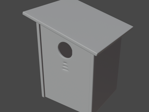 Wooden Birdhouse C 03 3D Модель