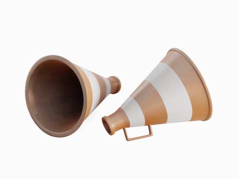 Plastic Megaphone 02 Modelo 3D