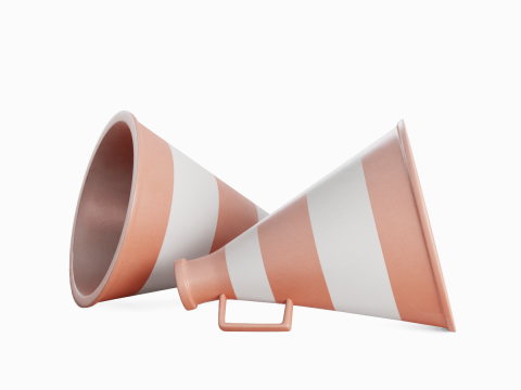 Plastic Megaphone 03 3D Model