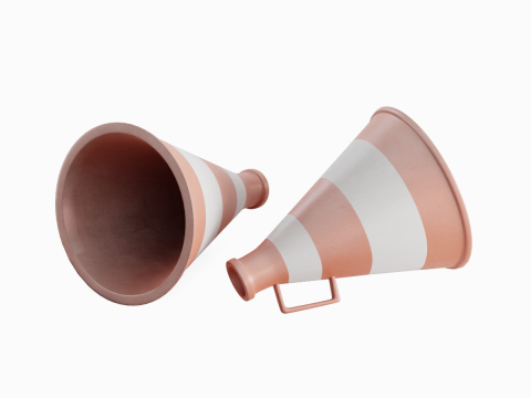 Plastic Megaphone 03 3D Model