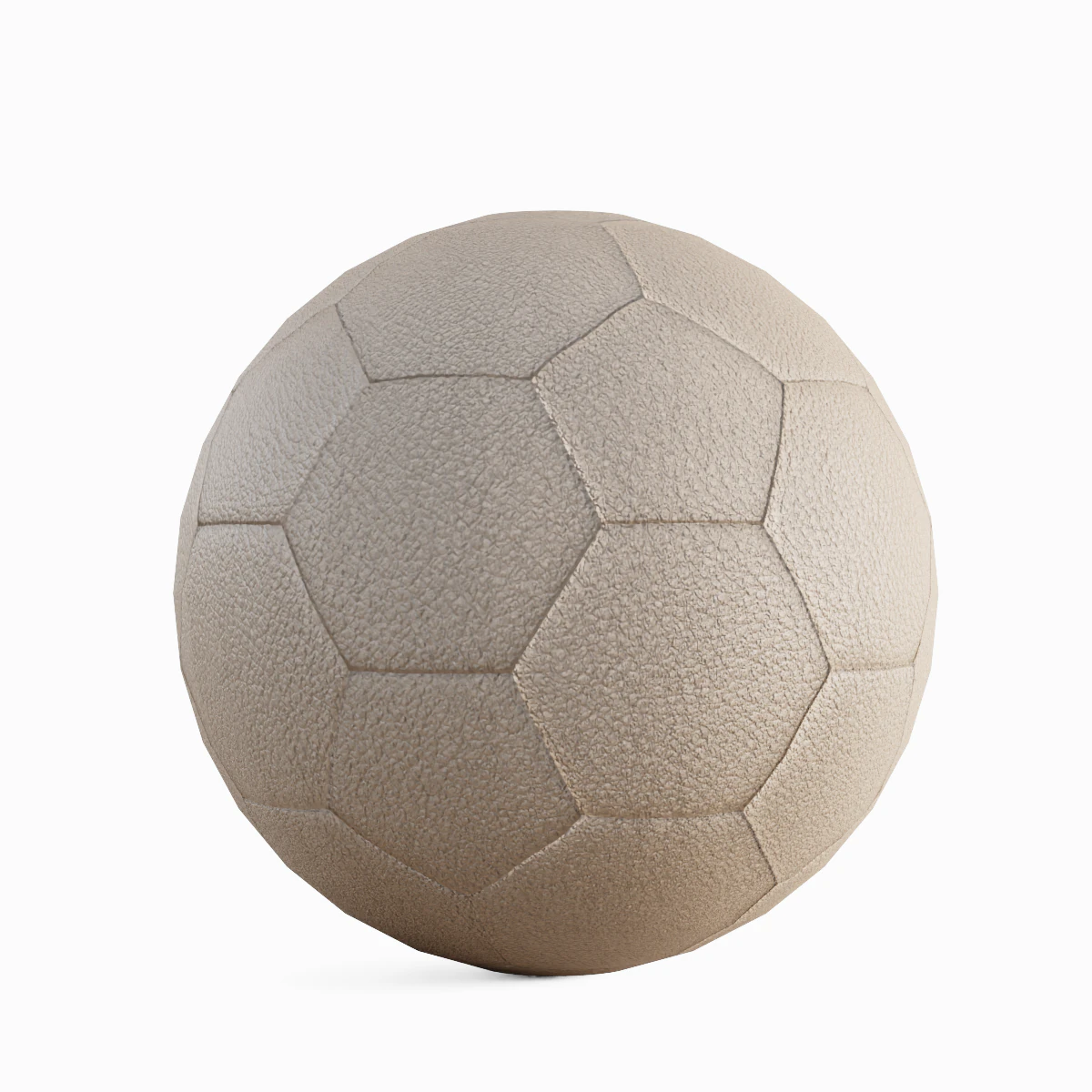 Low Poly Soccer Ball 01 3D Model .c4d .max .obj .3ds .fbx .stl .blend 