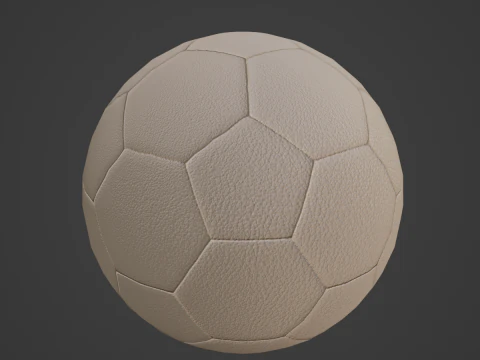 Low Poly Soccer Ball 01 3D Model