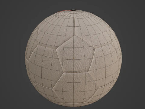 Low Poly Soccer Ball 01 3D Model