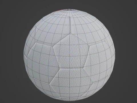 Low Poly Soccer Ball 02 3D Model