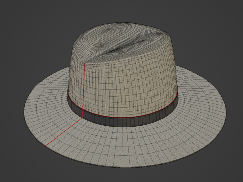 Straw Sun Hat B 01 3D मॉडल