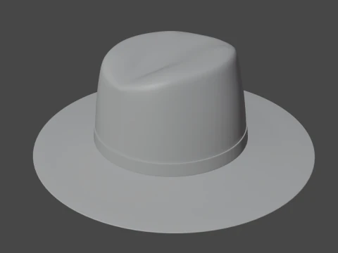Straw Sun Hat B 01 3D Model
