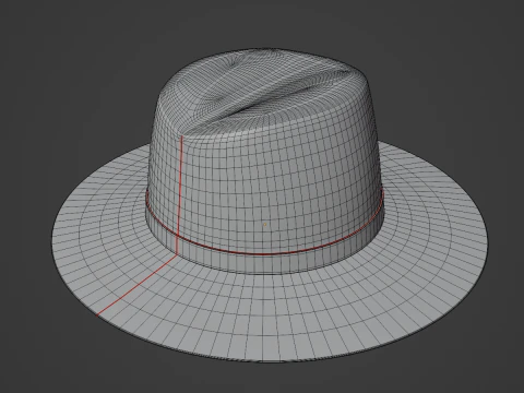 Straw Sun Hat B 01 3D Model