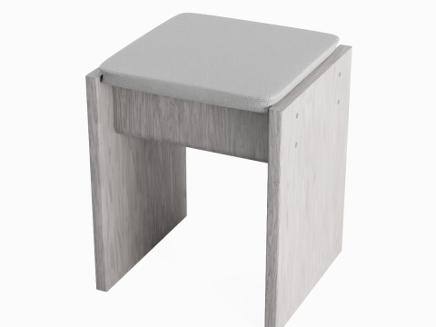 Wooden Stool 01 3Dモデル