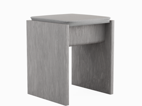 Wooden Stool 01 3D Modell