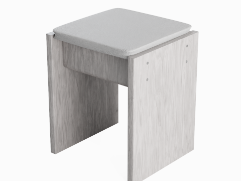 Wooden Stool 01 3D Modell