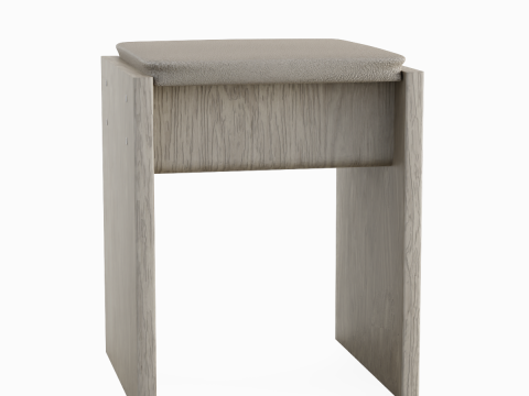 Wooden Stool 02 3Dモデル