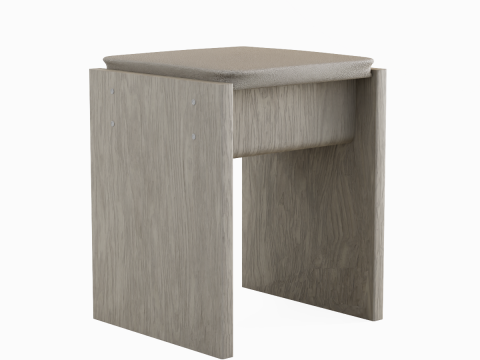 Wooden Stool 02 3Dモデル