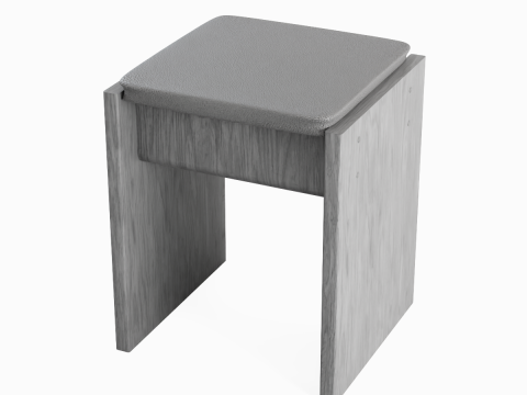 Wooden Stool 03 3D Model