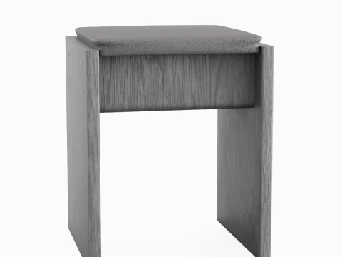Wooden Stool 03 3D Model