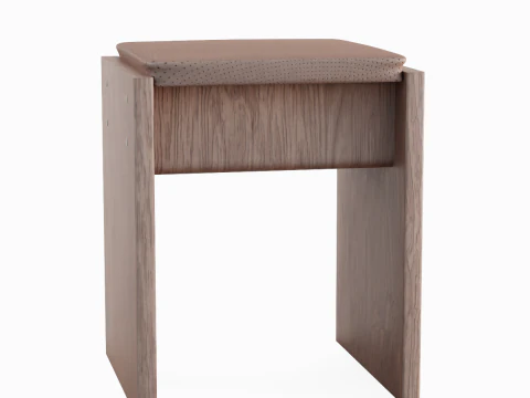 Wooden Stool 04 3D Model