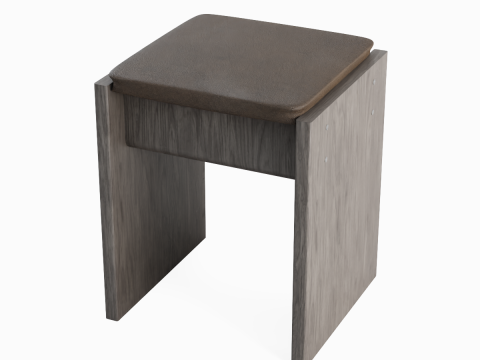 Wooden Stool 05 3D Model