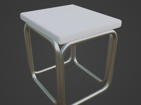 Modern Stool 01 3D Model