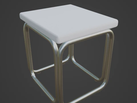 Modern Stool 01 3D Model