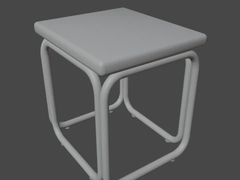 Modern Stool 01 3D Model