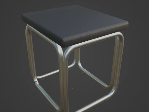 Modern Stool 02 3D Model