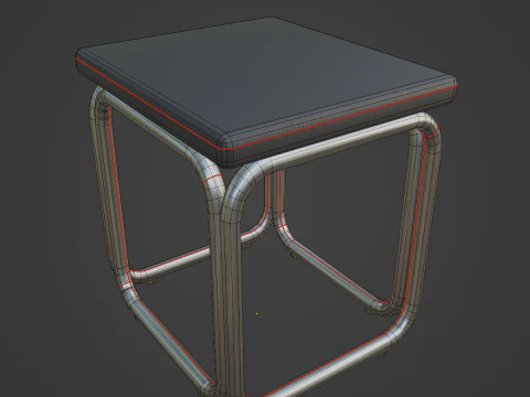 Modern Stool 02 3D Model