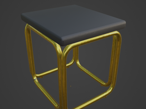 Modern Stool 03 3D Model