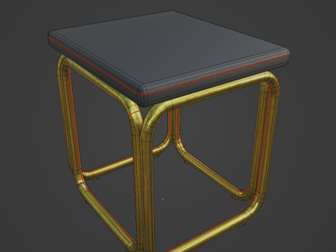 Modern Stool 03 3D Model
