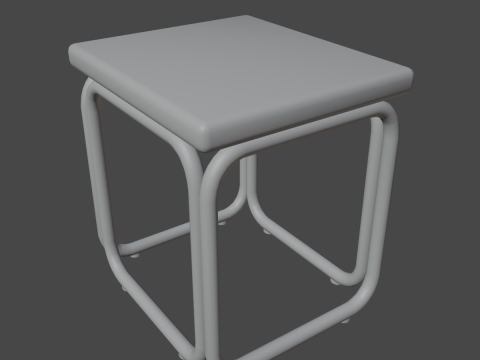Modern Stool 03 3D Model