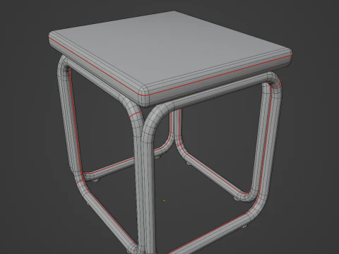 Modern Stool 03 3D Model