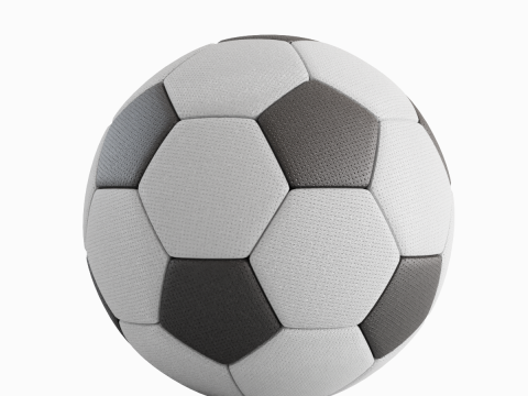 Modern Leather Soccer Ball 3D 模型