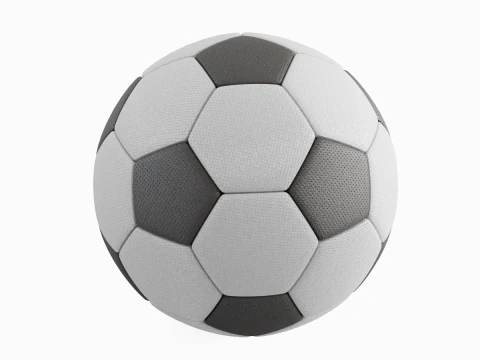Modern Leather Soccer Ball 3D Model